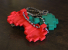8-bit Bowtie Necklace 3d printed How the chain goes through
