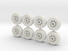 15mm diameter buggy/UTV wheels (8) 3d printed 