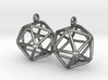 Icosahedron Earring 3d printed 