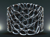 Voronoi Bracelet  3d printed Raw Silver