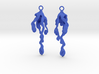 Element Earrings: Water 3d printed 