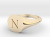 Letter N - Signet Ring Size 6 3d printed 