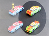 Miniature cars, NASCAR (42 pcs) 3d printed Hand-painted White Strong Flexible