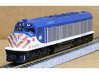N Scale EMD F40C (Milwaukee Road) 3d printed Model built and painted by Jeff King of MilwaukeeRoadTrainShop.com. Photo by Jeff King.