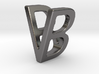 Two way letter pendant - BV VB 3d printed 