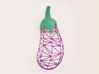 Wired Eggplant 3d printed 