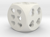 Hearts Dice 3d printed 