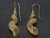 Turitella Shell Voronoi Fishhook Earring 3d printed 