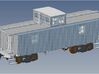 CNR Center Cupola Wooden Caboose HO Scale 3d printed 