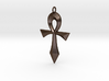 Swept Ankh (Hollow) 3d printed Swept Ankh in Polished Bronze Steel