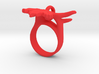 Maple Leaf Charm Ring 3d printed 