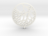 Circle of Tree Earrings 3d printed 