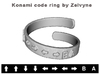 Konami code ring 3d printed 