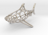 Shark Wireframe Keychain 3d printed 