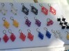 Cube Earrings 3 "Points of View" collection 3d printed 