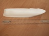 Basic Hull for Anticosti (1:200) 3d printed hull with ruler for size comparison