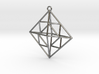 OCTAHEDRON Earring / Pendant Nº2 3d printed 