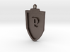 Medieval P Shield Pendant 3d printed 