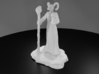 Tiefling Fire Sorcerer with Staff 3d printed 3D Render