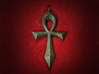 Swept Ankh 3d printed Swept Ankh in Polished Bronze Steel