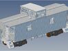 GTW Wood Caboose S Scale 3d printed 