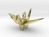 Origami Crane Pendant 3d printed 