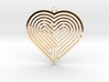 Heart Maze-Shaped Pendant 5 3d printed 