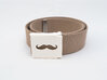 Mustache Belt Buckle 3d printed 