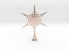 Sparkle Snow Star - Fractal Tree Top - HP3 - S 3d printed 
