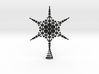 Sparkle Snow Star - Fractal Tree Top - MP4 - M 3d printed 