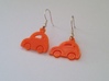 Minicooper Earrings 3d printed This is a real product shot. 