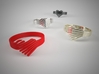 Faded heart Ring Size 6 3d printed 