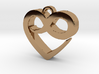 Infini Heart Necklace 3d printed 