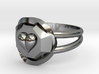 Size 6 Diamond Heart Ring F 3d printed 