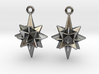 Moravian Star Earrings 3d printed 