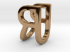 Two way letter pendant - RU UR 3d printed 