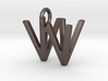 Two way letter pendant - VW WV 3d printed 