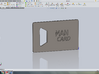 Man Card 3d printed 