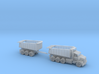 Dump Truck With Trailer Tri Axle N Scale 3d printed 1 Tri Axle Dump Truck with Dump Trailer N scale