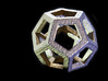 Dodecahedra, 1 Inch, 5 sided sections - smpl matrl 3d printed Loving this material, far more exciting products on the way in glued & fused steel.