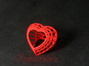 The Heart Diamond Ring/size 9US (19 mm diameter) 3d printed 