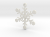 Snowflake Earring/Pendant 3d printed 