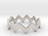Zig Zag Wave Stackable Ring Size 5 3d printed 