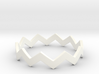 Zig Zag Wave Stackable Ring Size 11 3d printed 