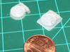 1/72 U-boat Hatch with hinge (curved base) 3d printed curved base version on right
