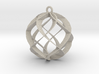 Spiral Sphere Ornament  3d printed 