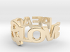 Peace&Love ring Size7 3d printed 