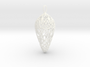 Small Lace Teardrop Ornament 3d printed 