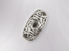Koi-fish restrains Rose - US 7 3/4 - Ø18 - C56.4 3d printed Photo, Top view, Polished Silver