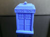 TARDIS Ring Box Part 1 3d printed shown in blue strong and flexible plastic